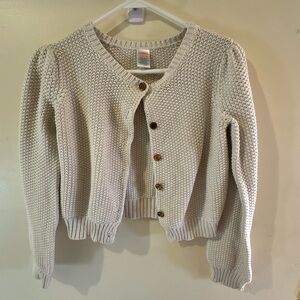 Gymboree Cream Knit Cardigan